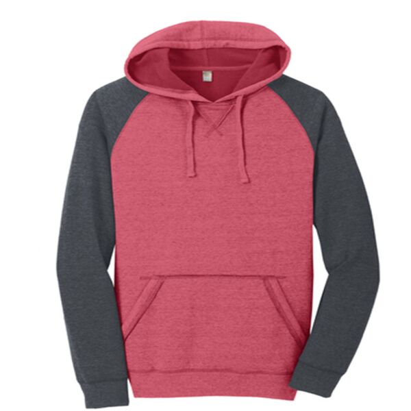 Young Mens Lightweight Fleece Raglan Hoodie Thumbnail