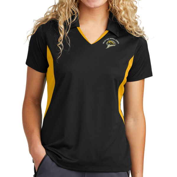 Ladies Side Blocked Micropique Sport Wick Polo Thumbnail